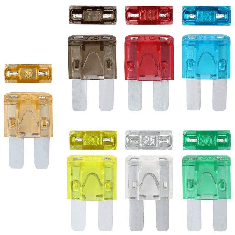 ACBungji 140 Pack Micro 2 Fuse Kit Automotive Assorted, Upgraded Micor II Blade Fuse 5A 7.5A 10A 15A 20A 25A 30A ATO ATC for SUV Truck Rv Car Fuses Assortment Kit - Image 3